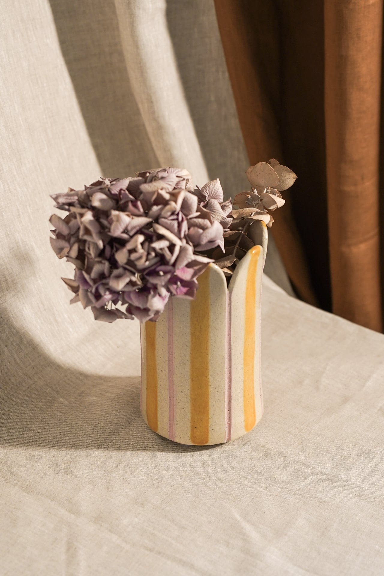 Vase Zinnia rayé