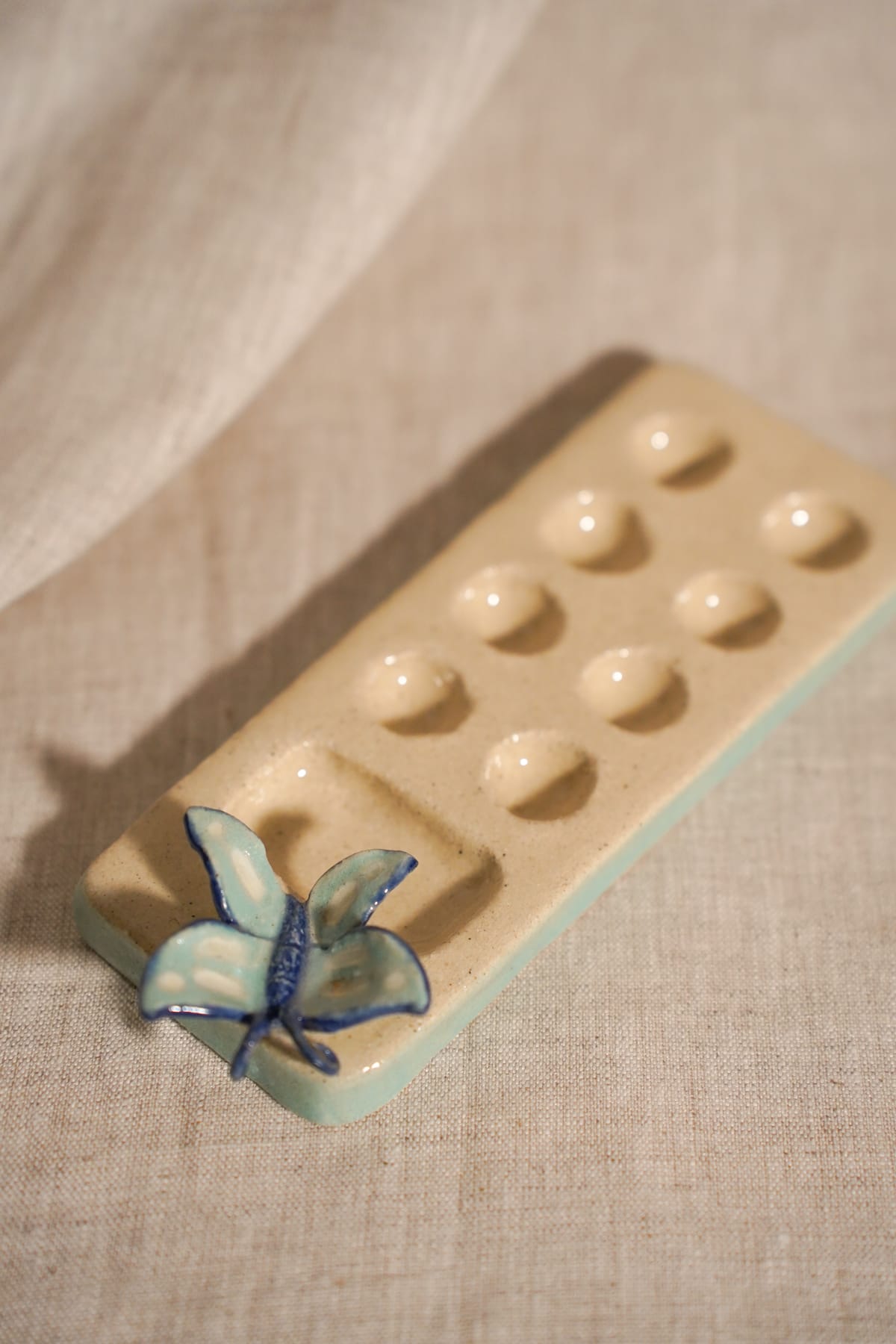 Palette d'aquarelle papillon