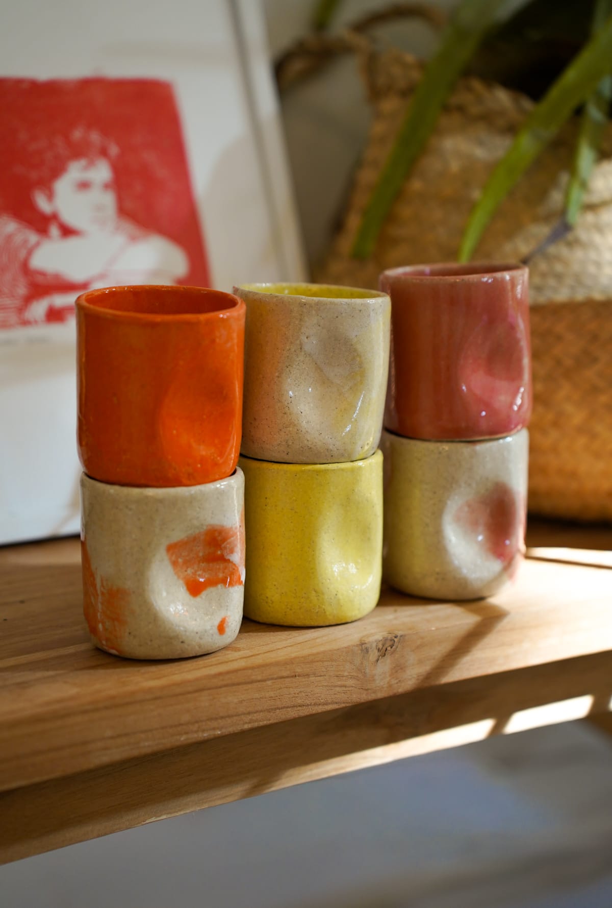 Tasse à café colorée